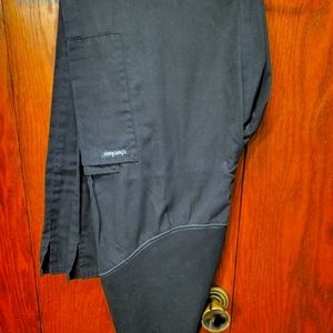 Black maternity scrub pants